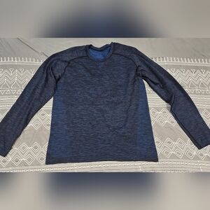 Lululemon Mens Blue Metal Vent Tech Longsleeve Size Medium